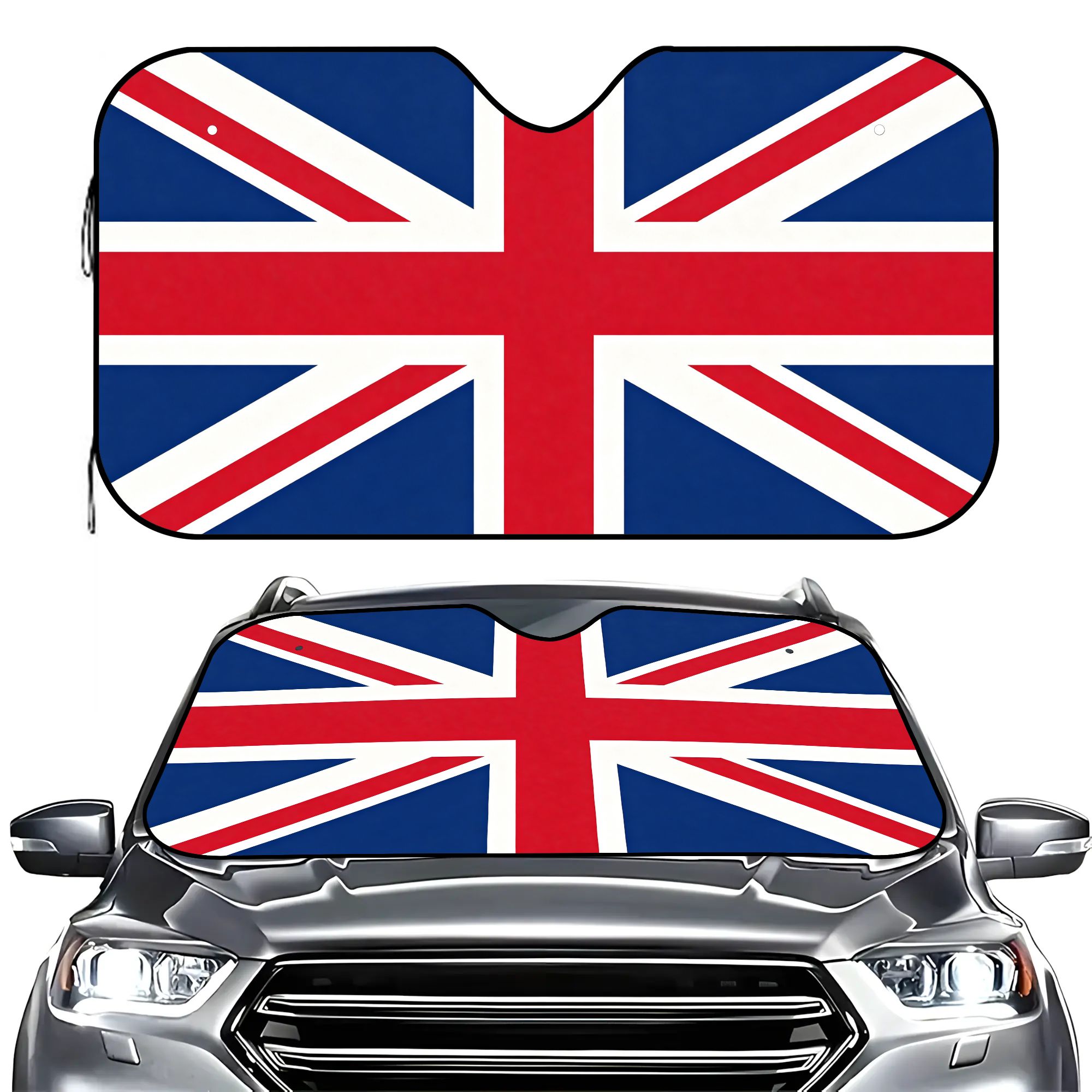 Windshield Sun Shade - UK Flag Car Windshield Sun Shade