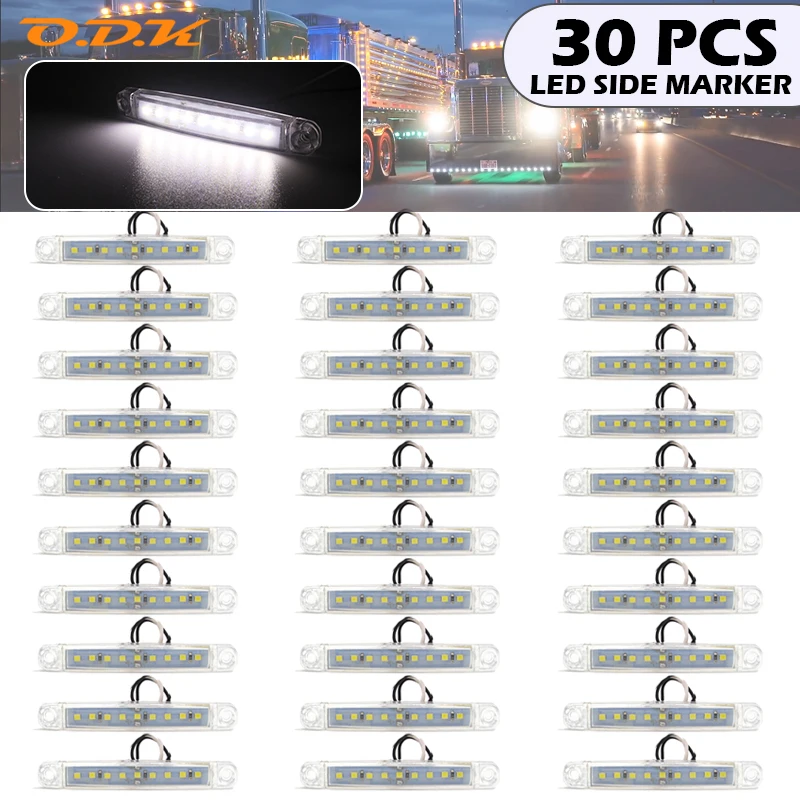 Car Led Light - 30pcs 12V 24V White LED Light
