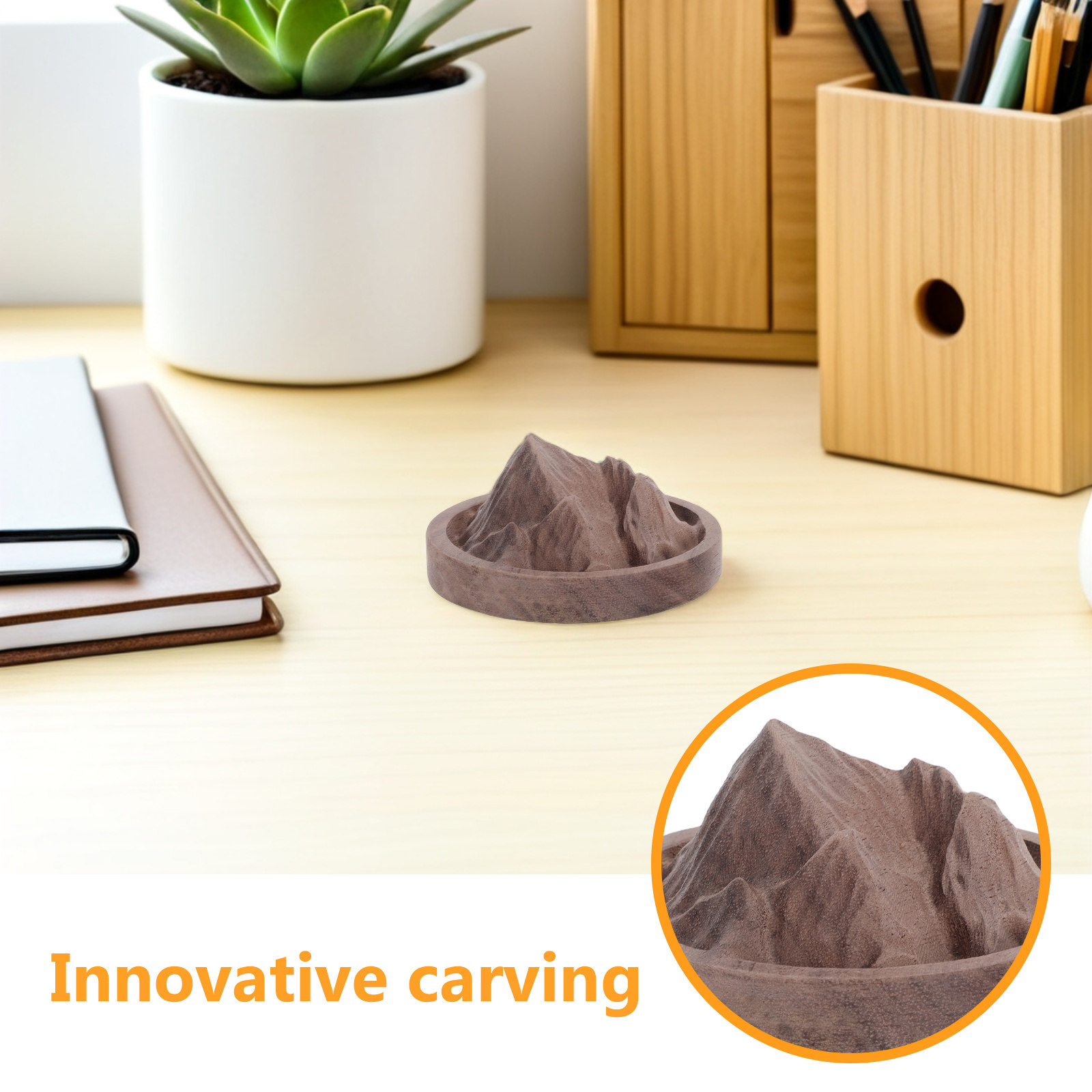 Wood Diffuser Sculpture Wooden - Car Air Freshener 评论和价格