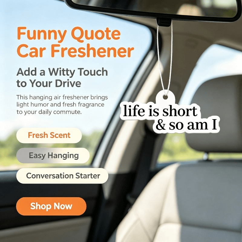 Car Air Freshener Funny Quote  - Car Air Freshener 评论和价格