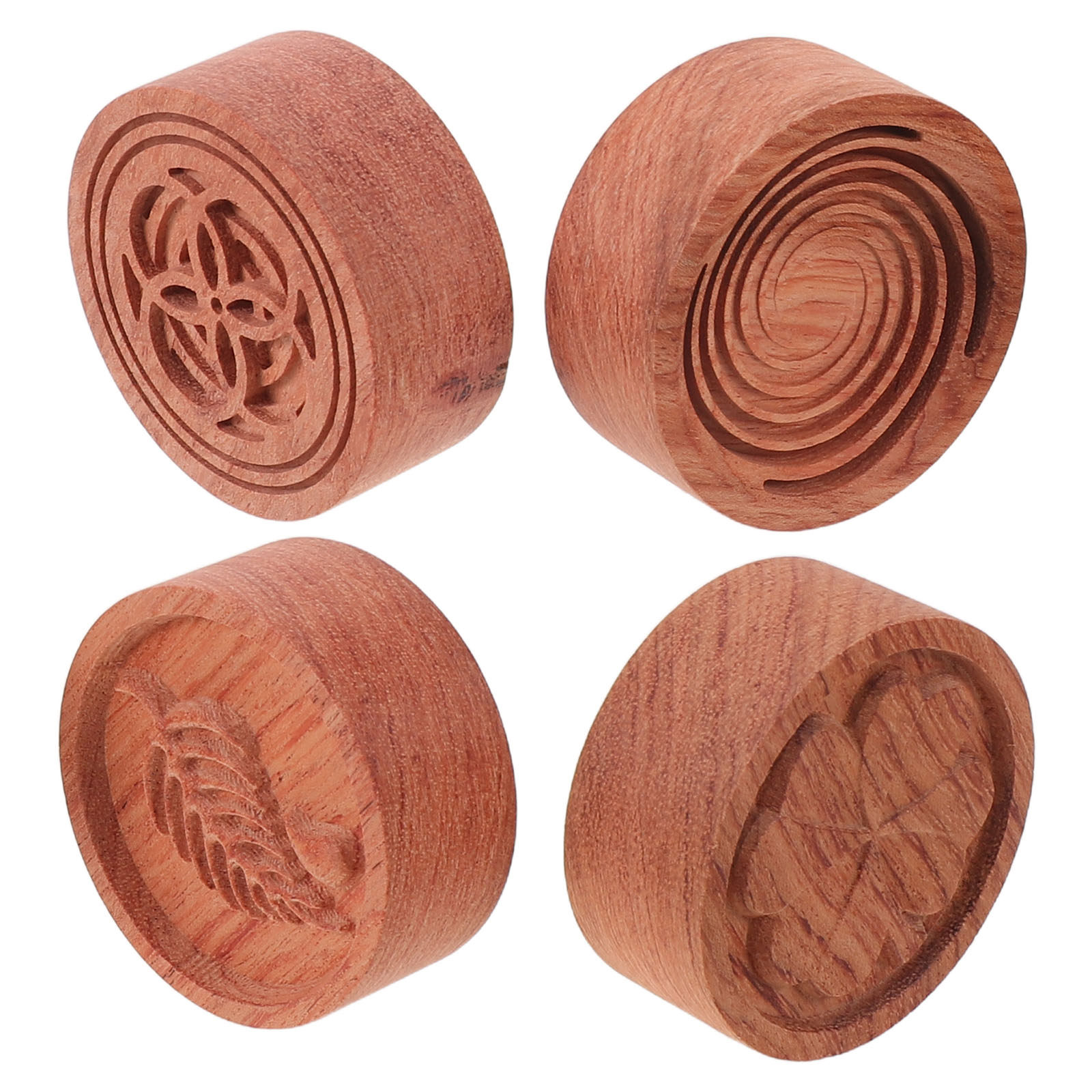 4Pcs Wood Passive Essential Oi - Car Air Freshener 评论和价格