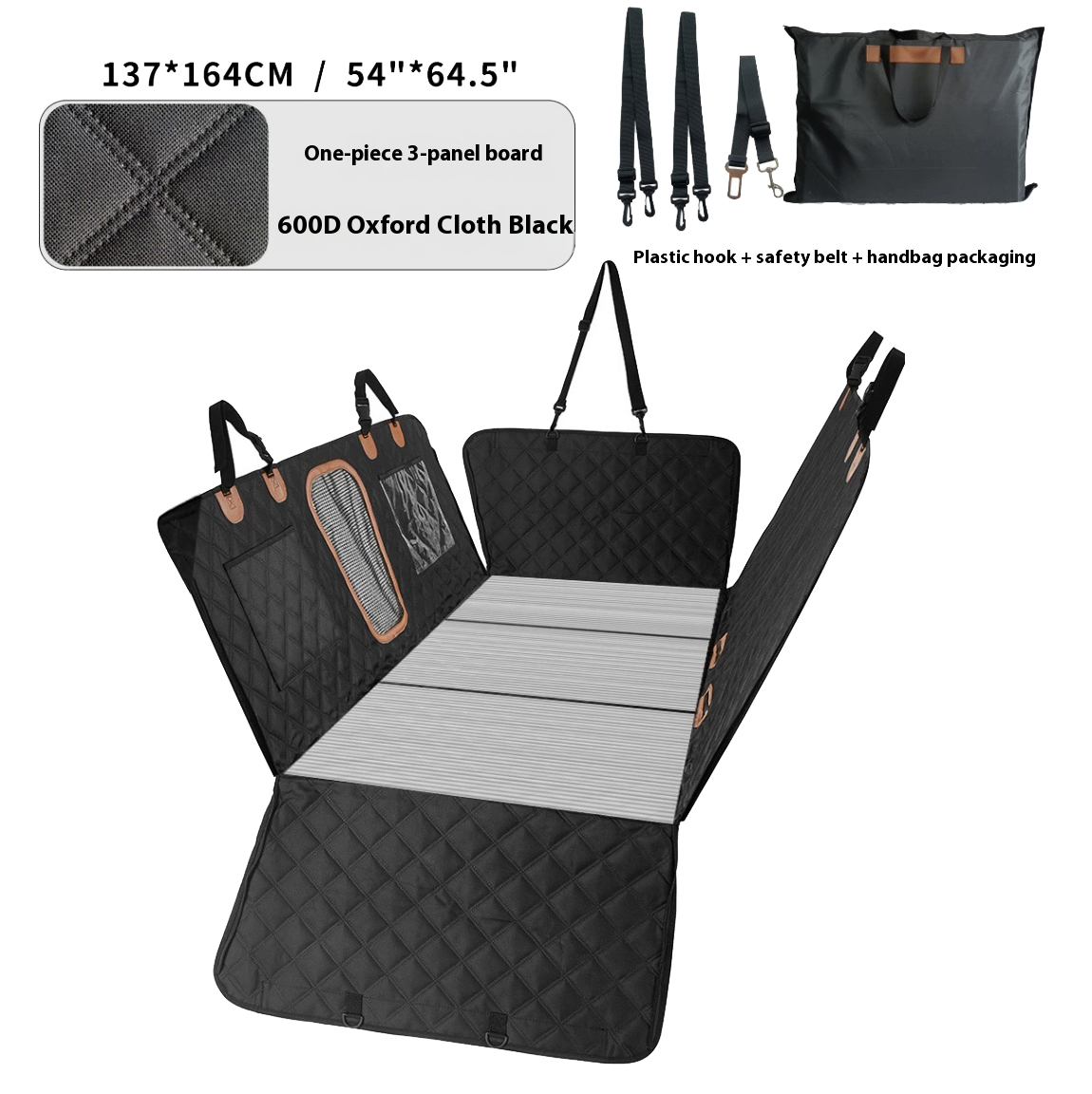 Three-Panel Solid Car Rear-Sea - Car Seat Cover 评论和价格