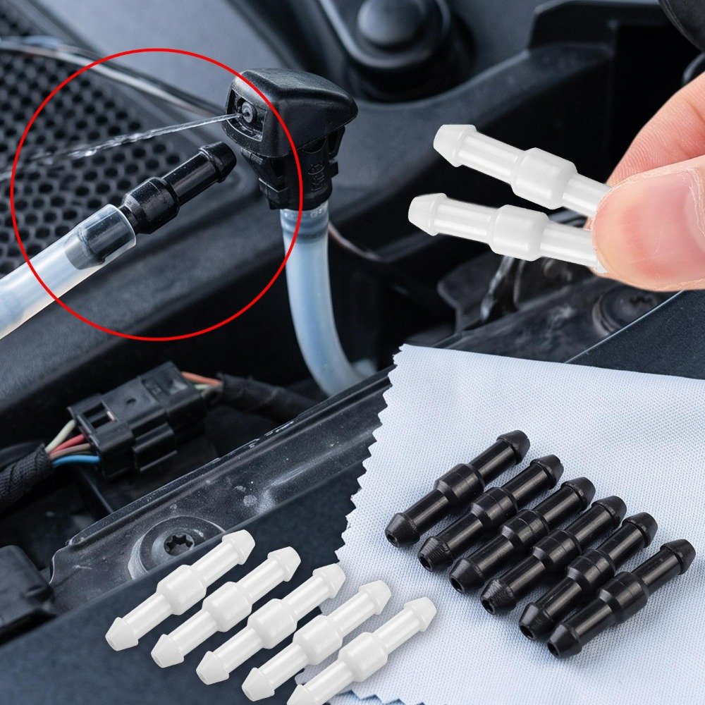 Black+White Straight Connector - Car Wiper 评论和价格
