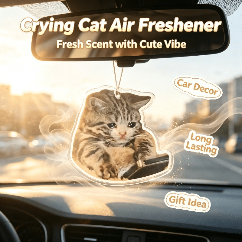 Car Air Freshener Crying Tabby - Car Air Freshener 评论和价格