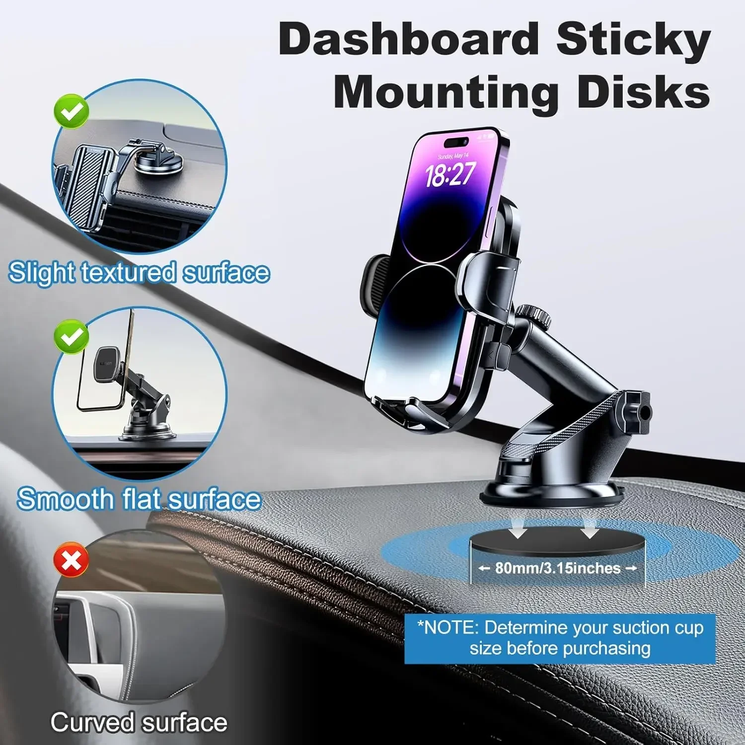 Universal Dashboard Adhesive S - Car Phone Holder 评论和价格
