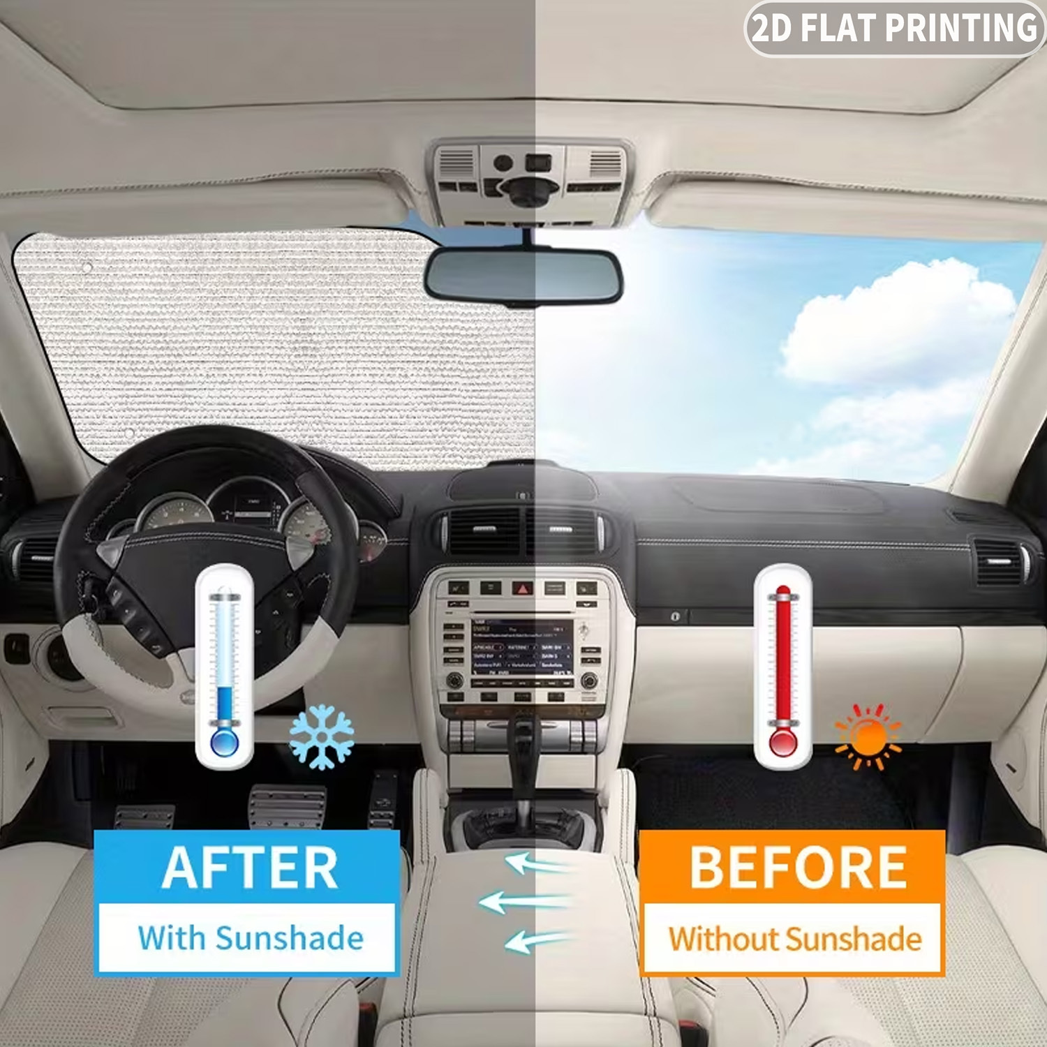 1pc Universal Car Windshield S - Windshield Sun Shade 评论和价格