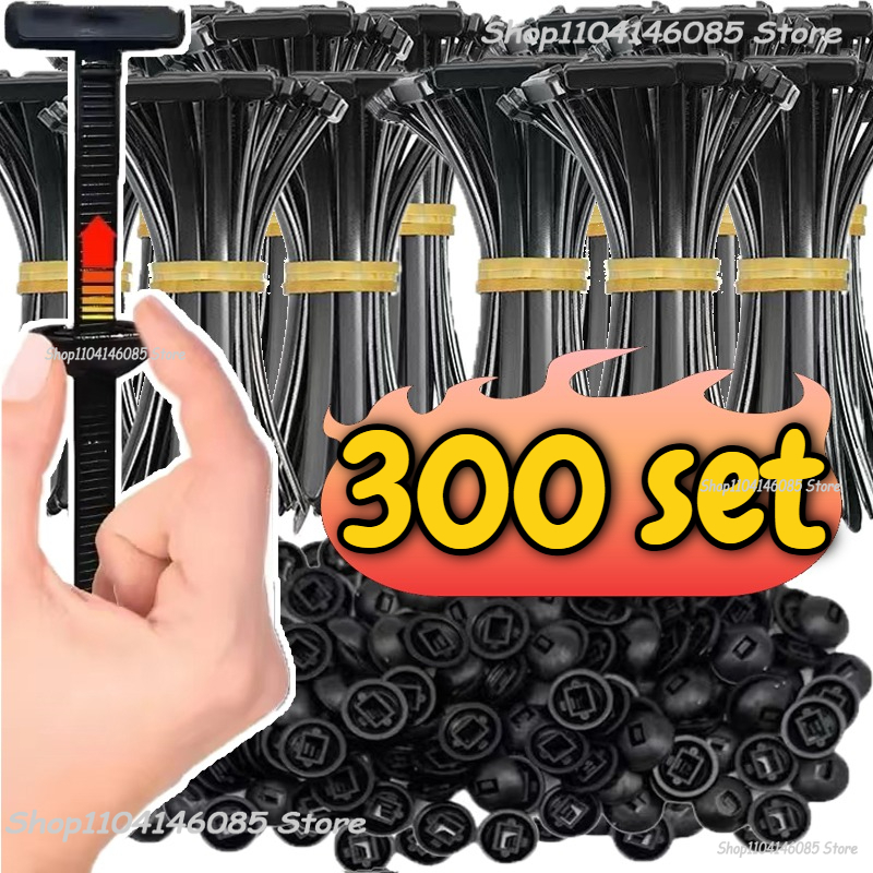 Car Nylon Black Cable Ties Pus - Car Cable Organizer 评论和价格